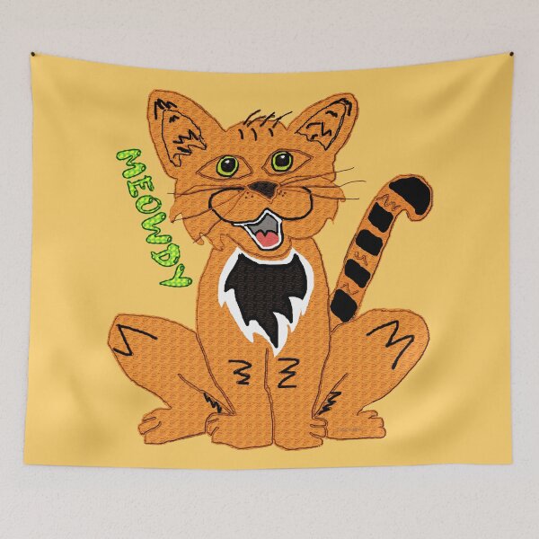 Item preview, Friendly Orange Tabby Cat Says Meowdy designed and sold by kristalcurt.