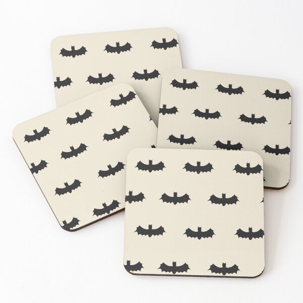 Item preview, Vintage Bat Silhouette Pattern on Parchment – Rustic Halloween Decor Fabric designed and sold by Warm Whimsy Designs.