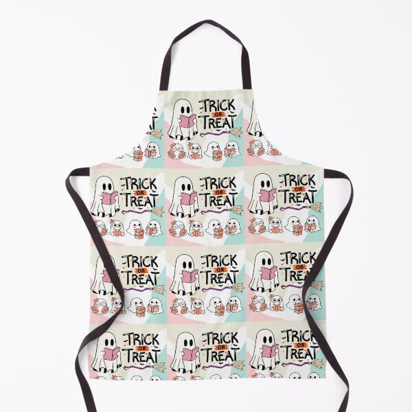 Item preview, "Trick or Treat with Kindness – Halloween Ghost Reading a Book Instead of Playing Tricks" designed and sold by nuchy.