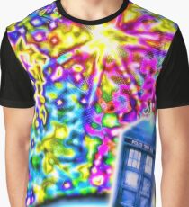 Tardis in a Psychedelic Universe Graphic T-Shirt