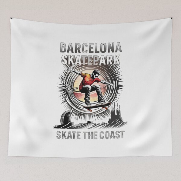 Artikelvorschau, Barcelona Skatepark Skate The Coast Series STC02 entworfen und verkauft von MerchByCraig.