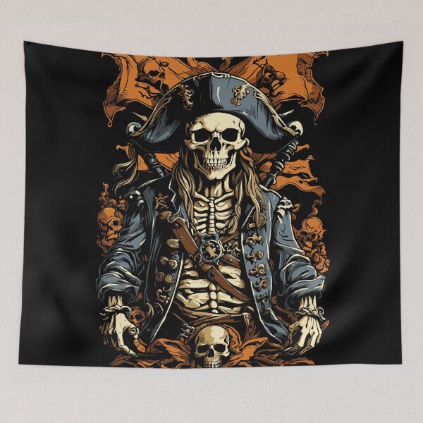 Item preview, The Renegade Corsair – Skeleton Pirate Commander Design designed and sold by Broken Minimalister.