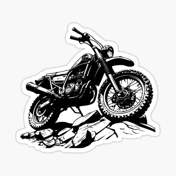 Item preview, Scrambler Off-road Dirt Bike Motocross Motorcycle Enduro designed and sold by inkoutninja.