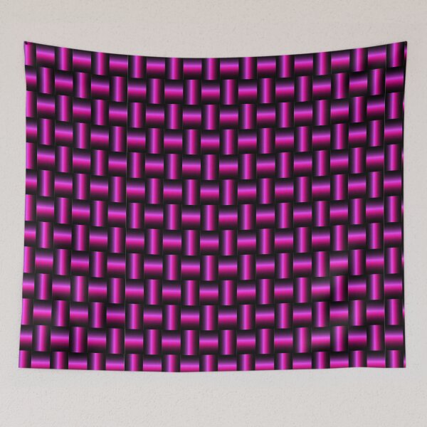 Item preview, seamless pattern Vibrant Pink Gradient Checkered Seamless. creating a grid like texture. designed and sold by CreativebyTKK.