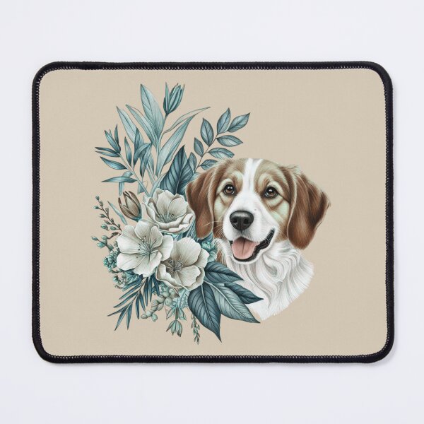 Item preview, Ladrador among blossoms designed and sold by Nature's Palette.