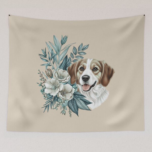 Item preview,  Ladrador among blossoms designed and sold by Nature's Palette.