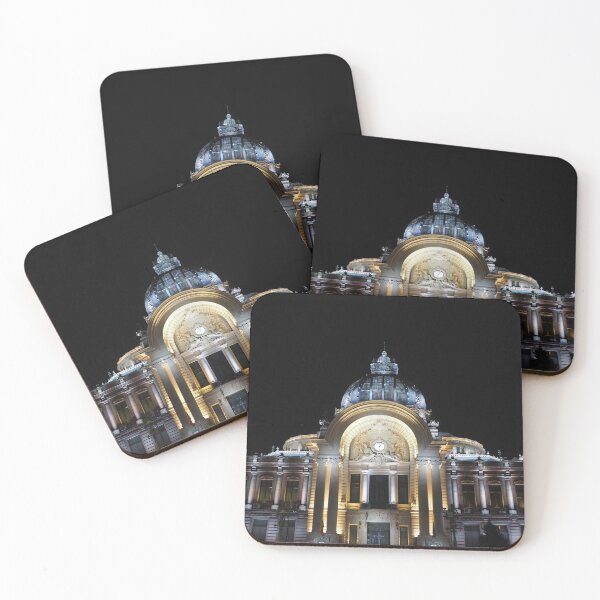 Item preview, CEC Palace at Night – Bucharest Landmark Illuminated designed and sold by GetasArtWork.