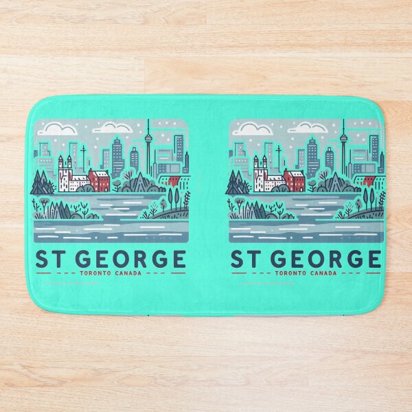 Item preview, Minimalist St. George Toronto Skyline & Nature | Cute Canada Sticker Design,  designed and sold by PaintMeWorld.