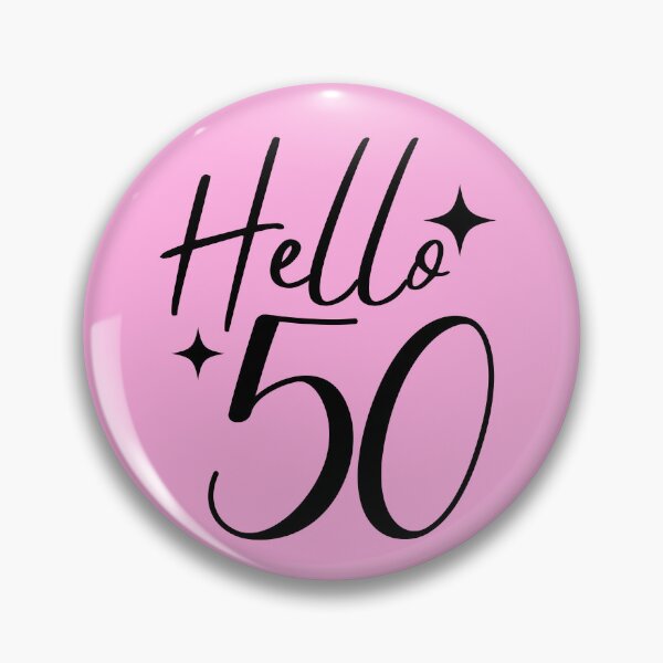 Item preview, Hello 50 | 50th Birthday Celebration | Vintage 1975 Anniversary Design designed and sold by highflycrafts.