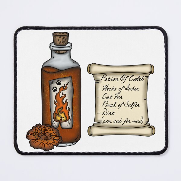 Item preview, Caleb Potion Bottle and Ingredient List designed and sold by LunarAshes.