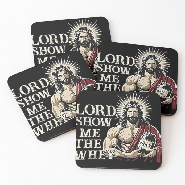 Item preview, Funny Gym Jesus Meme – Lord Show Me the Whey Protein Fitness Design designed and sold by AS94 Creative Designs.