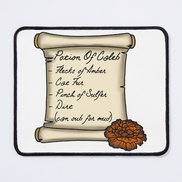 Item preview, Caleb Potion Ingredient List designed and sold by LunarAshes.