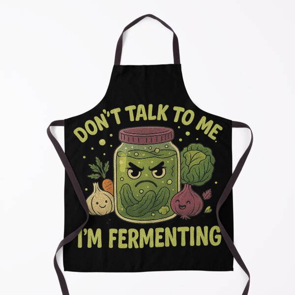Item preview, Don’t Talk to Me, I’m Fermenting – Funny Pickle Jar Design for Foodie Introverts designed and sold by The Midnight Fiber.