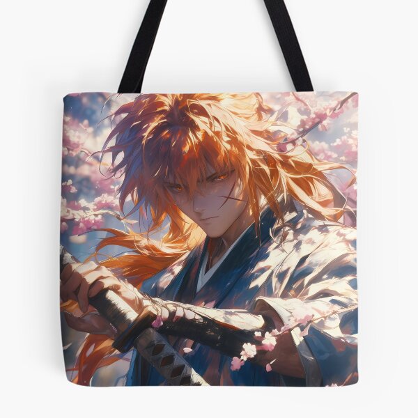 Item preview, Himura Kenshin Rurouni Kenshin Anime Cherry Blossom Sword Flow Hair designed and sold by mildaclairmo.