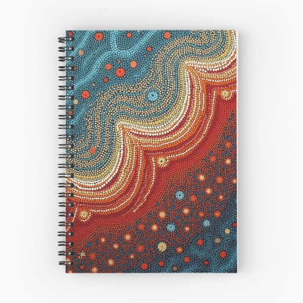Item preview, Aboriginal Inspired Dot Art - Fire Stream designed and sold by GrinGalore.