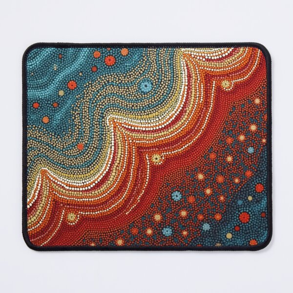 Item preview, Aboriginal Inspired Dot Art - Fire Stream designed and sold by GrinGalore.