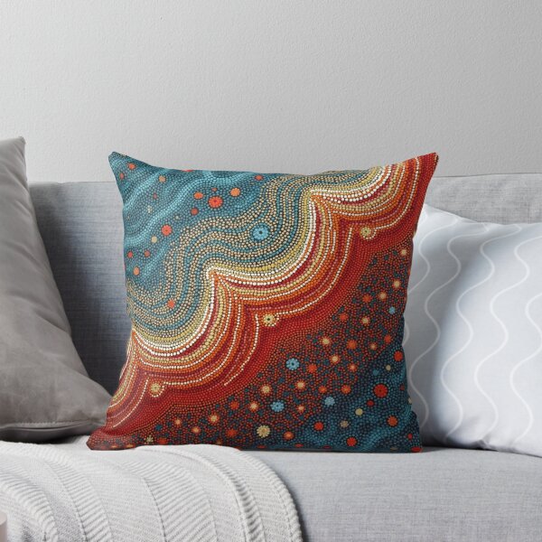 Item preview, Aboriginal Inspired Dot Art - Fire Stream designed and sold by GrinGalore.