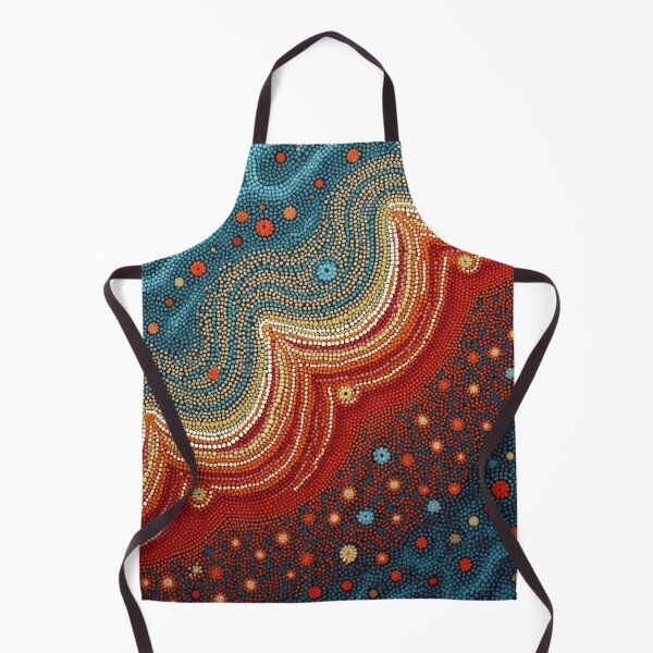 Item preview, Aboriginal Inspired Dot Art - Fire Stream designed and sold by GrinGalore.