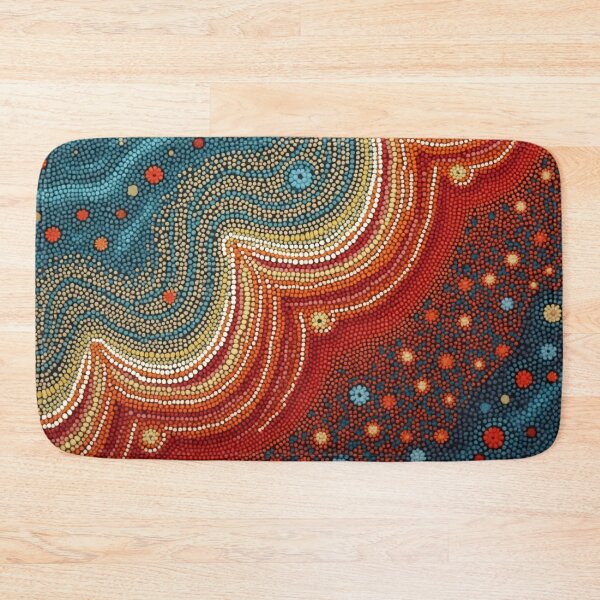 Item preview, Aboriginal Inspired Dot Art - Fire Stream designed and sold by GrinGalore.