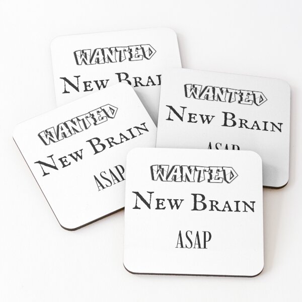 Item preview, Wanted: New Brain designed and sold by Wobbly and Weary.