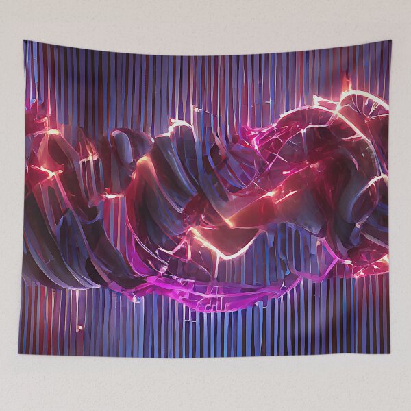 Item preview, Neon Helix Tornado – Glowing Spiral Storm with Lightning Energy designed and sold by headstock.