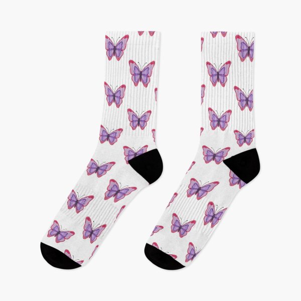 Item preview, Pink and Purple Watercolor Butterfly – Elegant Aesthetic Insect Art on Black Background designed and sold by Sunny Rathor.