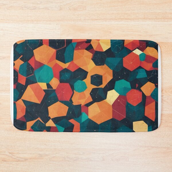 Item preview, 3D Geometric Polyhedron Pattern Retro Sci-Fi Abstract Art designed and sold by Elizarfa.