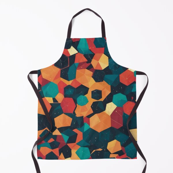 Item preview, 3D Geometric Polyhedron Pattern Retro Sci-Fi Abstract Art designed and sold by Elizarfa.