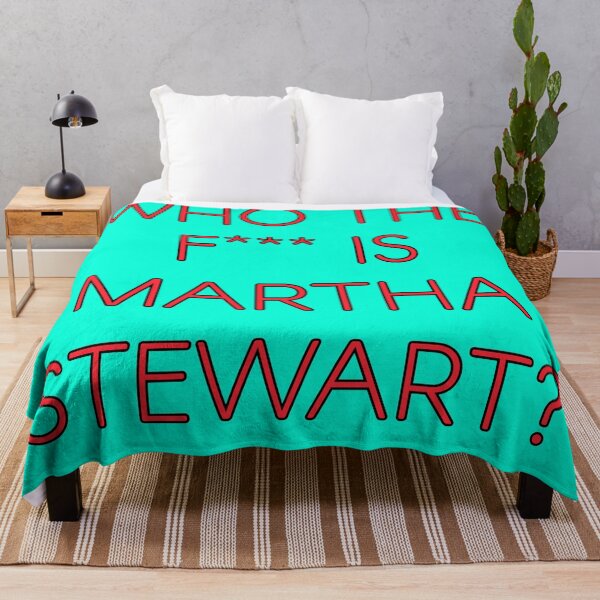 Item preview, Who the F*** Is Martha Stewart (cyan red edition) designed and sold by Dancing Papaya.
