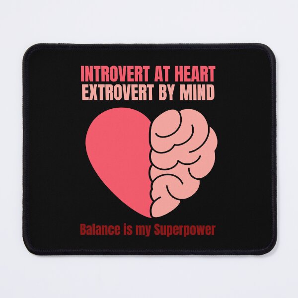 Item preview, Introvert at Heart Extrovert by Mind designed and sold by rebuZZ-Apparels-The Minimalistic Buzz.