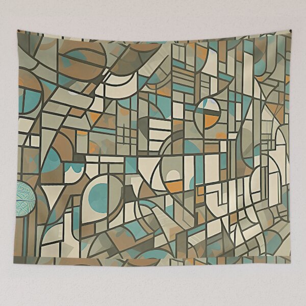 Item preview, Abstract Cubism Art designed and sold by headstock.