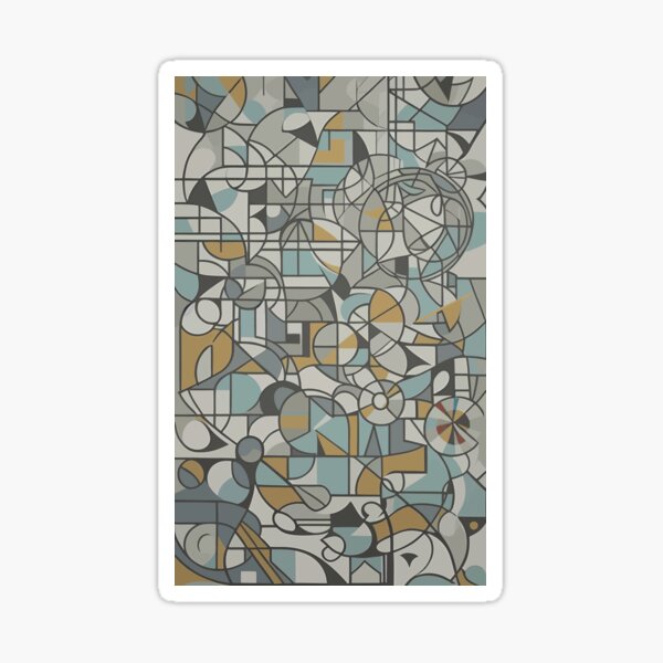 Item preview, Abstract Cubism Art designed and sold by headstock.