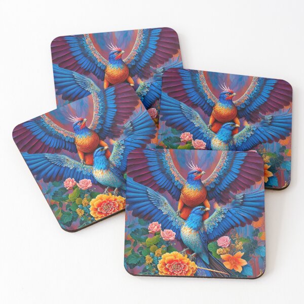 Item preview, Colorful Psychedelic Phoenix Bird designed and sold by headstock.