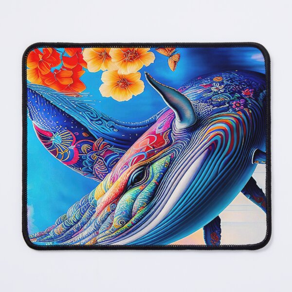 Item preview, Colorful Psychedelic Whale designed and sold by headstock.