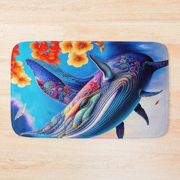 Item preview, Colorful Psychedelic Whale designed and sold by headstock.