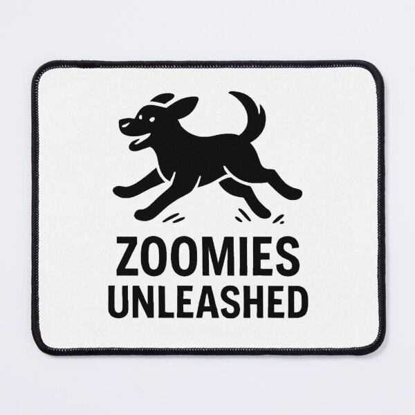 Item preview, ZOOMIES UNLEASHED designed and sold by TheWonkyEaselCo.