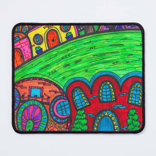 Item preview, Colorful town designed and sold by Guti-nine.