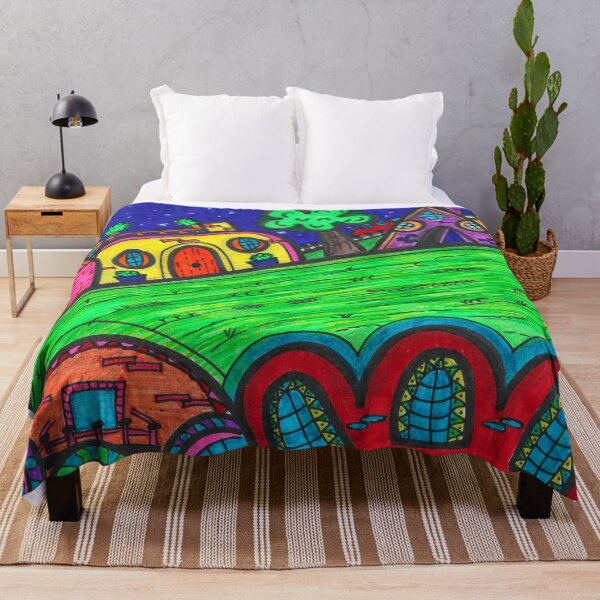 Item preview, Colorful town designed and sold by Guti-nine.