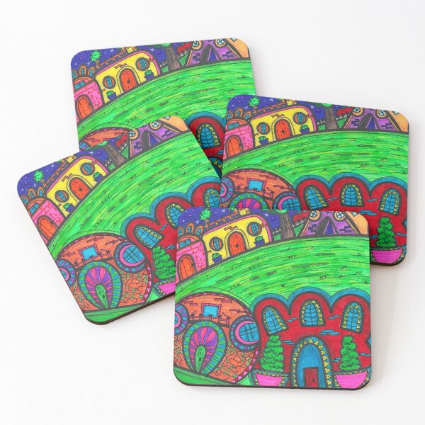 Item preview, Colorful town designed and sold by Guti-nine.