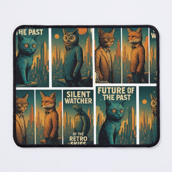Item preview, Retro Sci-Fi Animal Genius Collection – Futuristic Owl, Cat, Fox, Turtle, and More designed and sold by SoftMood-Prints.