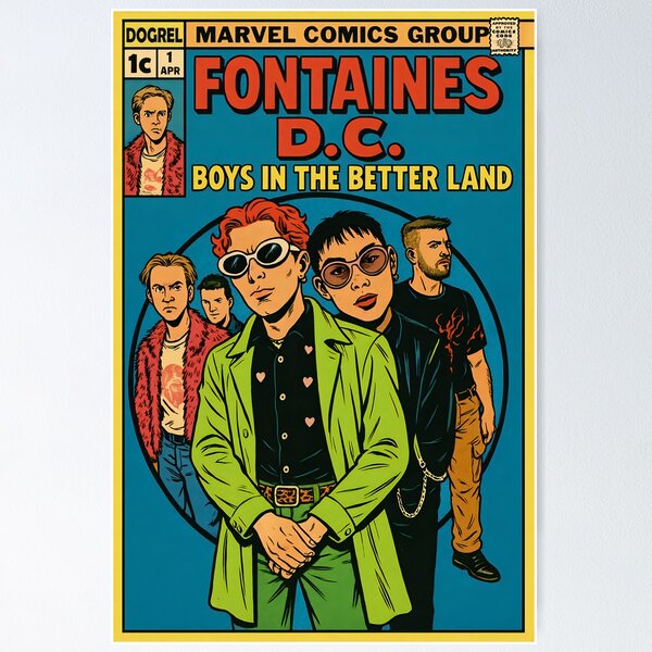 Item preview, Fontaines D.C. Boys Comic designed and sold by Wanderdreaming.
