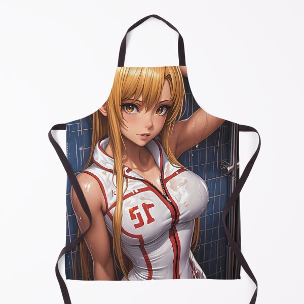 Item preview, Asuna Sword Art Online Anime Girl Waifu in Wet Outfit Bathroom Scene designed and sold by gamalruginaq.