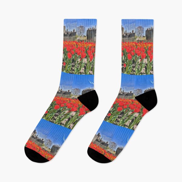 Item preview, Tulip Castle In Retro Pop designed and sold by Fearless-Fox.