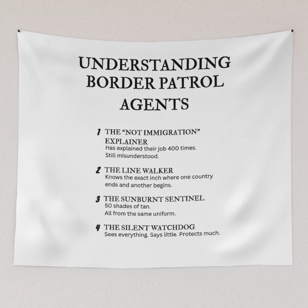 Item preview, Understanding Border Patrol Agents – Funny Frontline Life Definitions designed and sold by PsyFlow35.