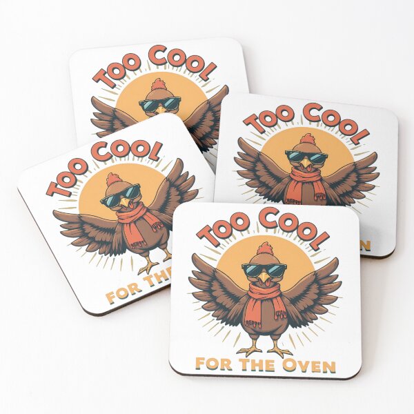 Item preview, Too Cool for the Oven – Funny Thanksgiving Turkey Design designed and sold by IndulgentBob.