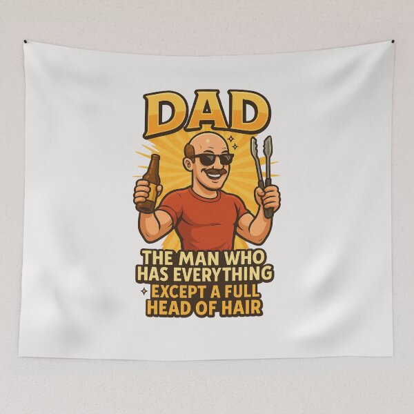Item preview, Dad The Man Who Has Everything Except A Full Head Of Hair - Fathers Day designed and sold by RANDOMNESS.