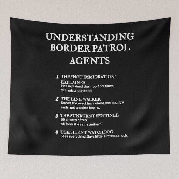 Item preview, Understanding Border Patrol Agents – Funny Frontline Life Definitions – Black designed and sold by PsyFlow35.