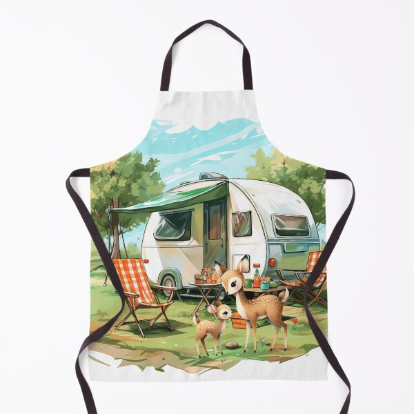 Item preview, Cute Camping Holiday Forest Tent Scene – Adventure Nature Illustration designed and sold by CookieandShadow.