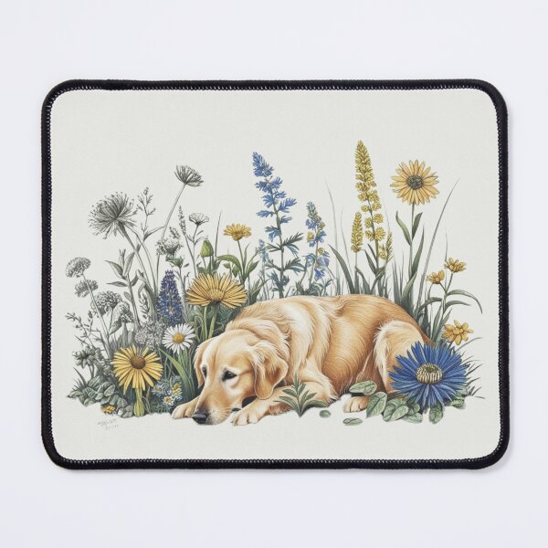 Item preview, Golden Ladrador among blossoms designed and sold by Nature's Palette.