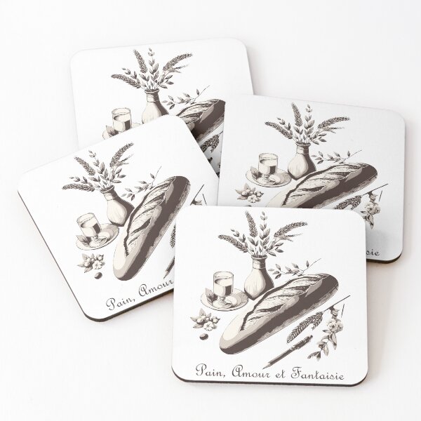Item preview, Pain, Amour et Fantaisie – Design minimaliste designed and sold by SeoulInkSoul.